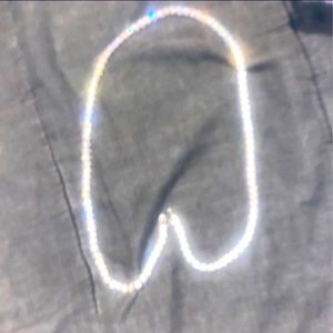 Diamond rope necklace 18 inch